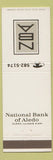 Matchbook Cover - National Bank of Aledo IL