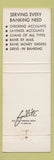 Matchbook Cover - National Bank of Aledo IL