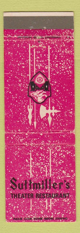 Matchbook Cover - Suttmiller's Theater Restaurant Dayton OH