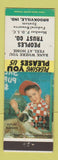 Matchbook Cover - Peoples Trust Company Brookville IN Future Buddies