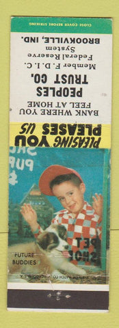 Matchbook Cover - Peoples Trust Company Brookville IN Future Buddies