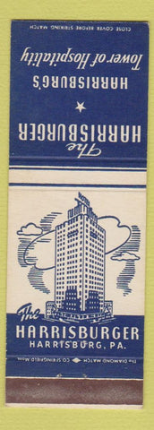 Matchbook Cover - Harrisburger Hotel Harrisburg PA