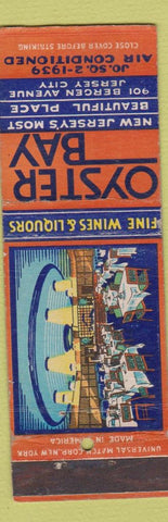 Matchbook Cover - Oyster Bay Jersey City NJ