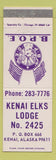 Matchbook Cover - Kenai Elks Lodge Kenai AK