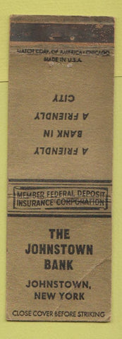 Matchbook Cover - Johnstown Bank NY WEAR