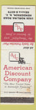 Matchbook Cover - American Discount Company Henderson NC WEAR
