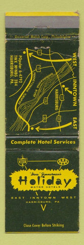 Matchbook Cover - Holiday Motor Hotel Harrisburg PA