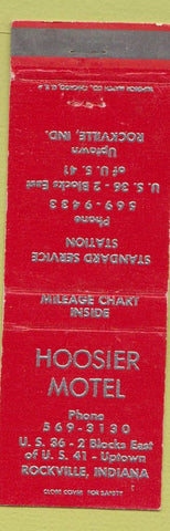 Matchbook Cover - Hoosier Motel Rockville IN