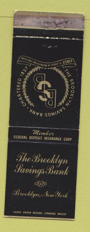 Matchbook Cover - Brooklyn Savings Loan NY WEAR