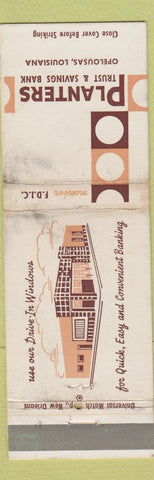 Matchbook Cover - Planters Trust Savings Opelousas LA WORN
