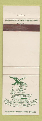 Matchbook Cover - City Club of Hartford Golf Club of Avon WEAR