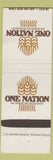 Matchbook Cover - One Nation American Restaurant Columbus OH
