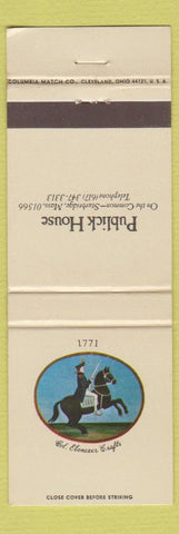 Matchbook Cover - Publick House Sturbridge MA