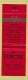 Matchbook Cover - Barnsider Dayton OH