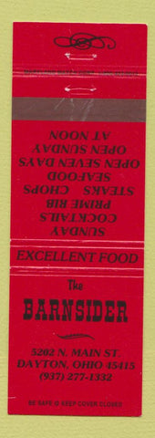 Matchbook Cover - Barnsider Dayton OH
