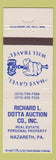 Matchbook Cover - Richard L Dotta Auctions Nazareth PA WEAR