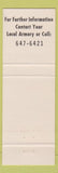 Matchbook Cover - Army National Guard Alabama AL