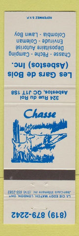 Matchbook Cover - Les Gars De Bois Asbestos QC Lawn Bow mower?