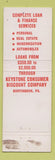Matchbook Cover - Budget Plan Loans Lewistown PA