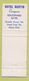Matchbook Cover - Hotel Martin Rochester MN