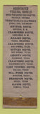 Matchbook Cover - Hotel Crawford Big Spring TX WEAR