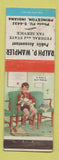 Matchbook Cover - Ralph Wampler Accountant Princeton IN STAINED