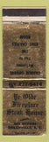 Matchbook Cover - YE Olde Fireplace Steak House Greenville SC WORN