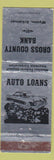 Matchbook Cover - Cross County Bank Wynne AR WEAR