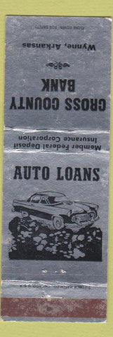 Matchbook Cover - Cross County Bank Wynne AR WEAR