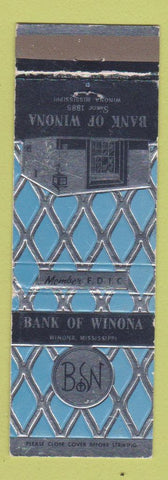 Matchbook Cover - Bank of Winona MS