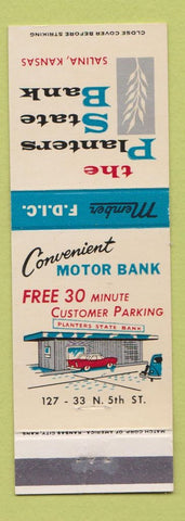 Matchbook Cover - Planters State Bank Salina KS #1
