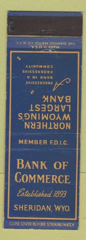 Matchbook Cover - Bank of Commerce Sheridan WY