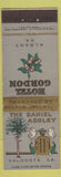 Matchbook Cover - Hotel Gordon Albany GA Daniel Ashley Valdosta GA