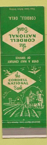 Matchbook Cover - Cordell National Bank Cordell OK