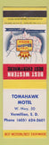 Matchbook Cover - Tomahawk Motel Vermillion SD