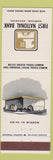 Matchbook Cover - First State Bank Harrison AR