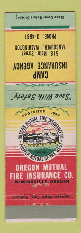 Matchbook Cover - Camp Insurance Agency Vancouver WA