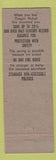 Matchbook Cover - Camp Insurance Agency Vancouver WA