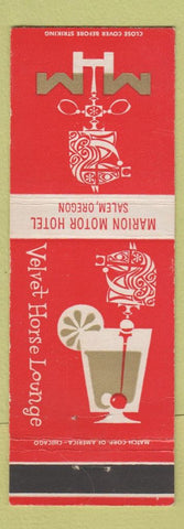 Matchbook Cover - Marion Motor Hotel Salem OR