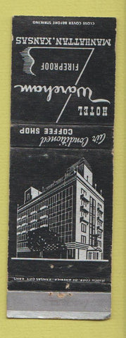 Matchbook Cover - Hotel Wareham Manhattan KS