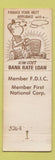 Matchbook Cover - Valley National Bank Appleton WI