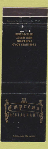 Matchbook Cover - Empress Restaurant Fair Lawn NJ