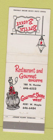 Matchbook Cover - Bottle and Basket Chicago IL Vienna Hot Dogs