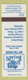 Matchbook Cover - Spring Mill Inn Mitchell IN #2 WHITE & BLUE