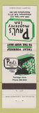 Matchbook Cover - Paul's Monterey Inn Albuquerque NM #2 WHITE/GREEN WEAR