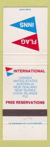 Matchbook Cover - Flag Inns Rembrandt Hotel Vancouver BC