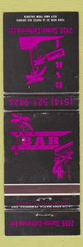 Matchbook Cover - Bar Sainte 4 Sainte Catherine Est QC?