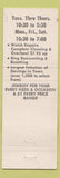 Matchbook Cover - CPS Jewelery Sacramento CA Hamilton Elgin Watches