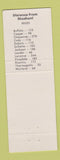 Matchbook Cover - L&L Production Service Shoshoni Restaurant Riverton WY