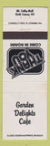 Matchbook Cover - Golden Delight Cafe North Conway NH